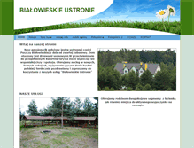 Tablet Screenshot of bialowieskieustronie.com